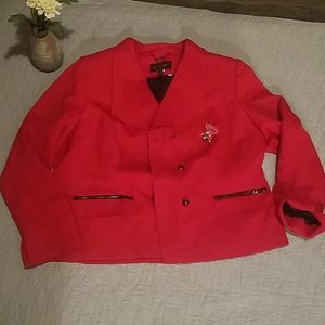 Mary kay red Jacket SIZE 1X